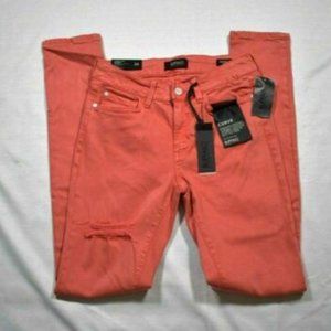 BUFFALO Coral Hope Curvy Fit Skinny Jeans Denim Ripped Stretch Sz 26
